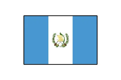 Vector flag of Guatemala Stock Illustration