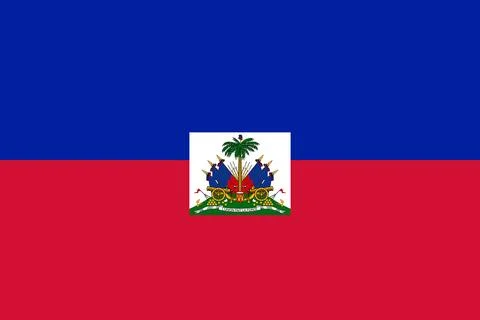 Vector flag of Haiti Stock Illustration