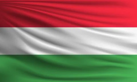 Vector flag of Hungary Stock Illustration