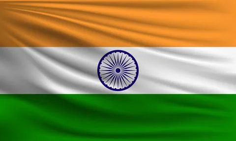 Vector flag of India Stock Illustration