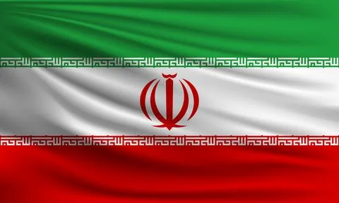 Vector flag of Iran Stock Illustration