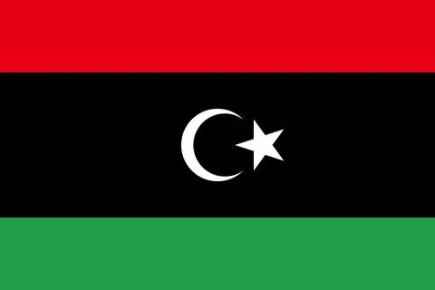 Vector flag of Libya Stock Illustration