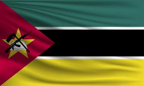 Vector flag of Mozambique Stock Illustration