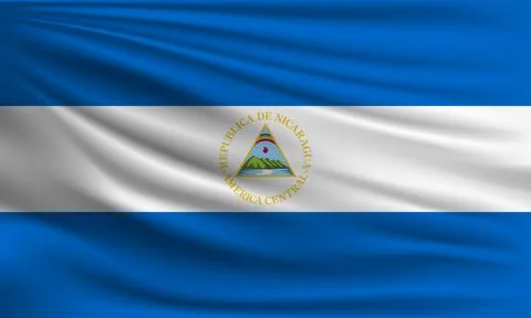 Vector flag of Nicaragua Stock Illustration