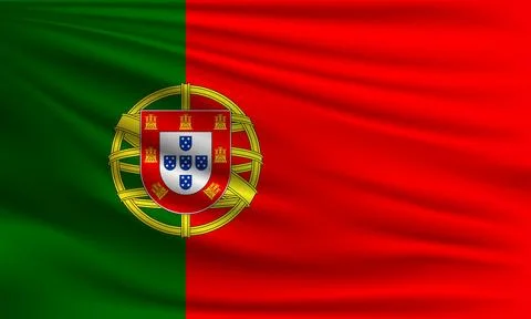 Vector flag of Portugal Stock Illustration