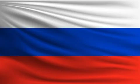 Vector flag of Russia Stock Illustration