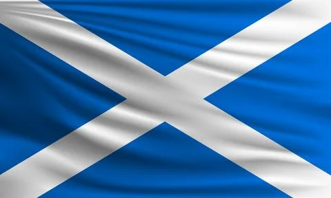 Vector flag of Scotland Stock Illustration