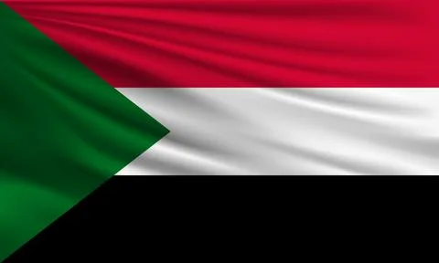 Vector flag of Sudan Stock Illustration