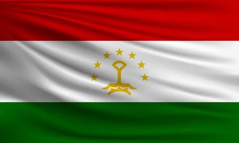 Vector flag of Tajikistan Stock-Illustration