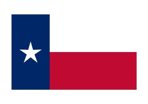 Vector Flag of Texas Illustrazione stock