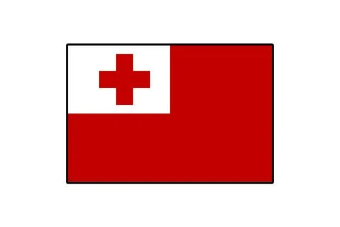 Vector flag of Tonga Stock Illustration