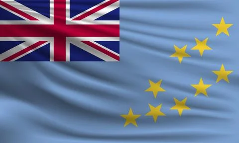 Vector flag of Tuvalu Stock Illustration