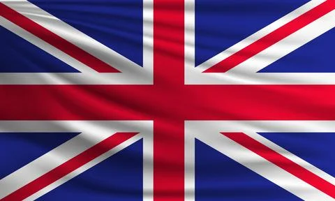 Vector flag of United Kingdom Illustrazione stock