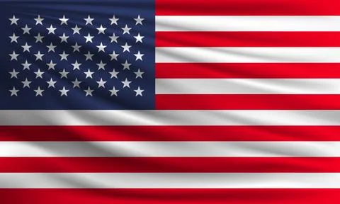 Vector flag of USA Stock Illustration