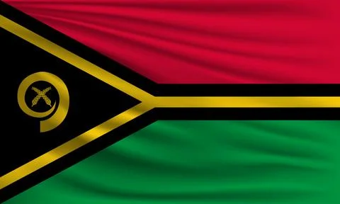 Vector flag of Vanuatu Stock Illustration