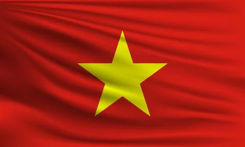 Vector flag of Vietnam Stock Illustration