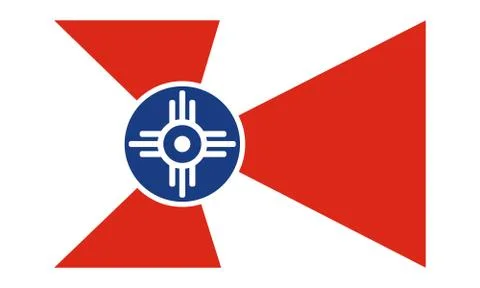 Vector Flag of Wichita Stock Illustration