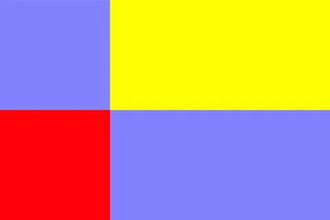 Vector flags of Regions of Slovakia, Nitra Region flag vector. Stock Illustration