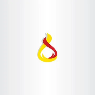 Vector flame fire logo icon design Stock-Illustration