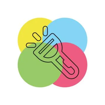 Vector flashlight icon - vector spotlight icon Stock Illustration