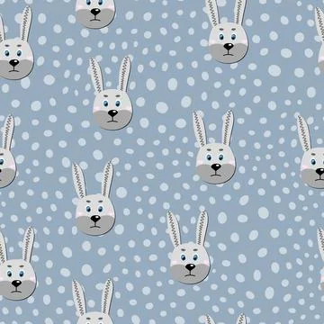 Vector flat animals colorful illustration for kids. Seamless pattern with cute Illustrazione stock
