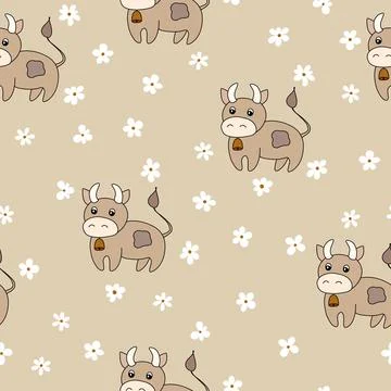 Vector flat animals colorful illustration for kids. Seamless pattern with cute 스톡 일러스트