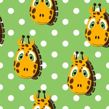 Vector flat animals colorful illustration for kids. Seamless pattern with cute 스톡 일러스트