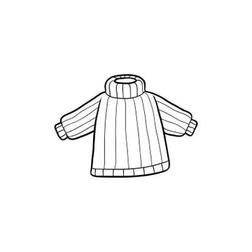 Vector flat baby kid knitted pullover Ilustración de archivo