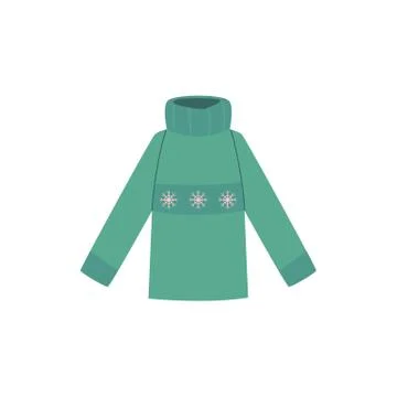 Vector flat baby kid knitted pullover Ilustración de archivo
