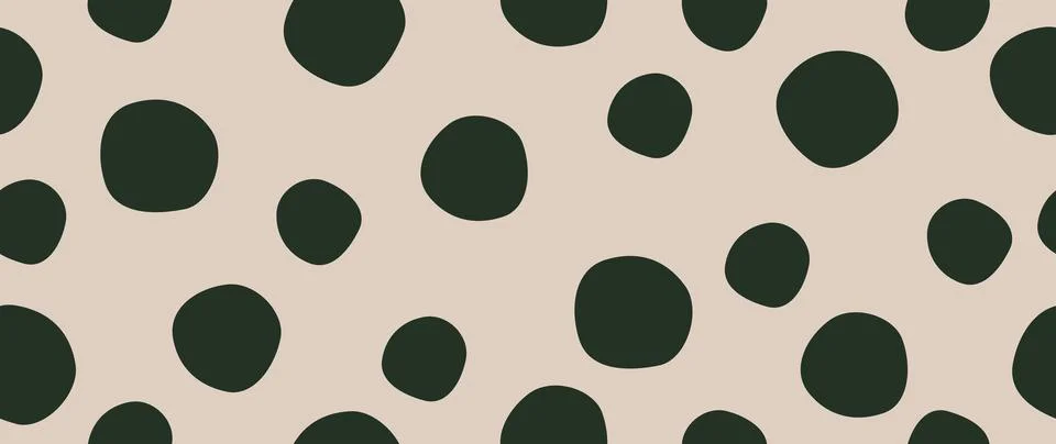 Vector flat background. Minimalist green trendy abstract polka dot pattern on a Stock Illustration