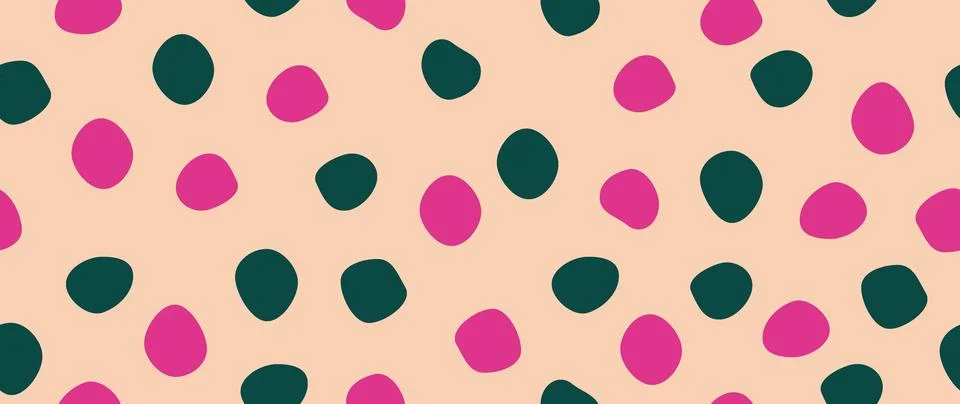 Vector flat background. Minimalist trendy abstract polka dot pattern. Perfe.. Stock Illustration