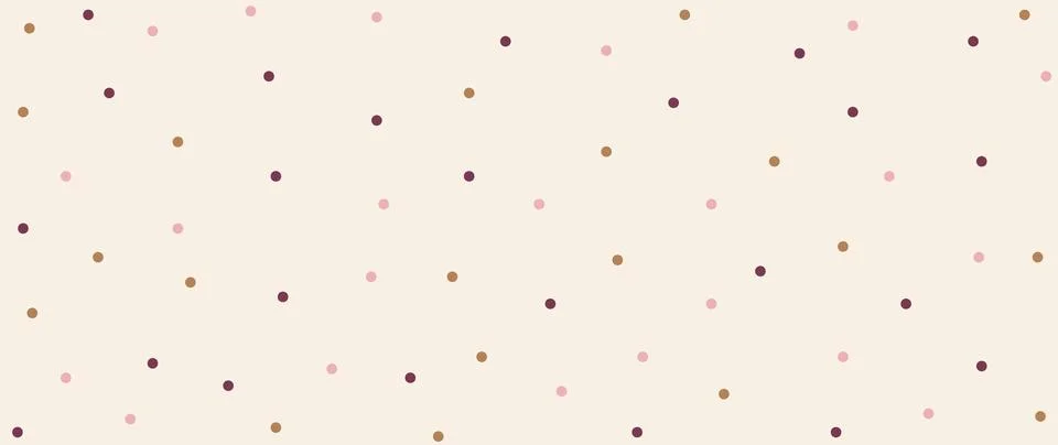 Vector flat background. Minimalistic pink, purple and brown small polka dot 스톡 일러스트