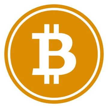 Vector flat bitcoins icon Stock Illustration