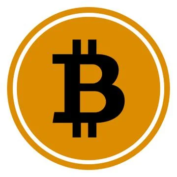 Vector flat bitcoins icon Stock Illustration