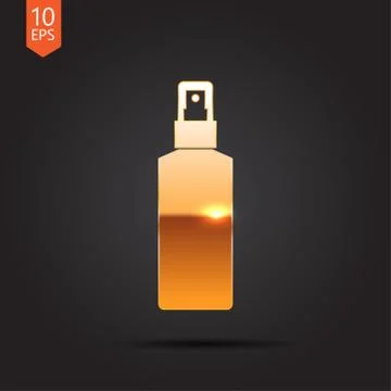 Vector flat bottle Stock Illustration