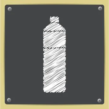 Vector flat bottle Stock Illustration