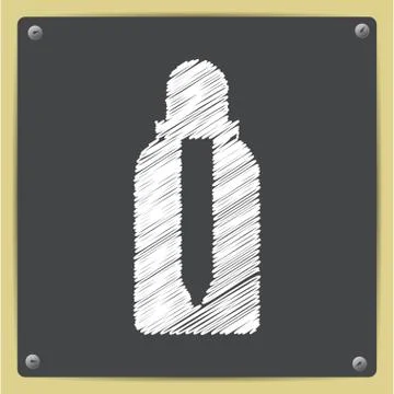 Vector flat bottle Stock Illustration