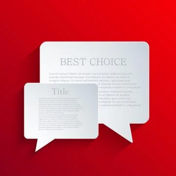 Vector flat bubble speech background. 스톡 일러스트