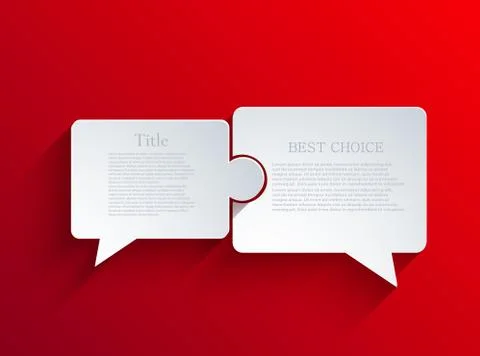 Vector flat bubble speech background. 스톡 일러스트