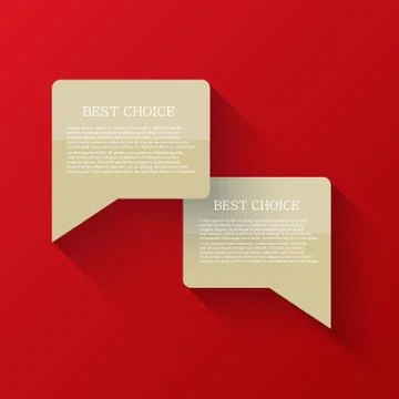 Vector flat bubble speech background. Eps 10 Stock Illustration