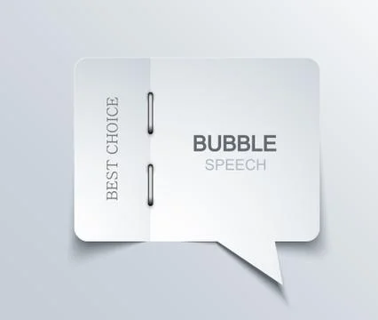 Vector flat bubble speech background. Illustrazione stock