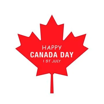 Vector flat Canada day illustration background Stock Illustration