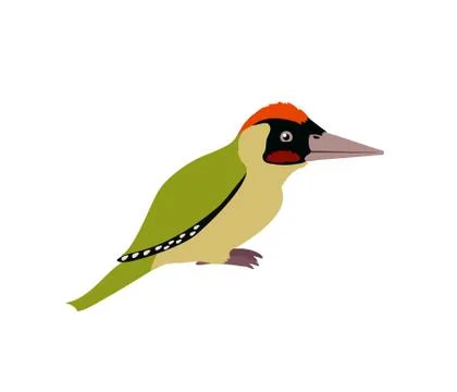 Vector flat cartoon animal clip art Stock Illustration