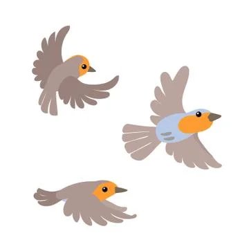 Vector flat cartoon animal clip art Stock Illustration