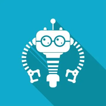 Vector flat color robot toy Stock Illustration