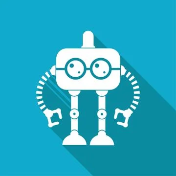 Vector flat color robot toy Stock Illustration