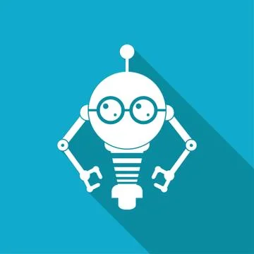 Vector flat color robot toy Stock Illustration
