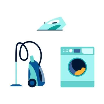 Vector flat consumer electronics icon set Stock Illustration