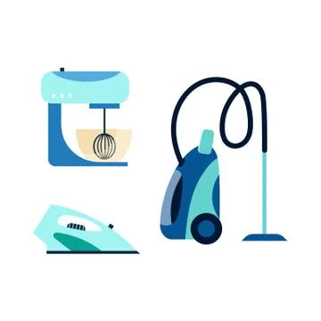 Vector flat consumer electronics icon set Stock Illustration