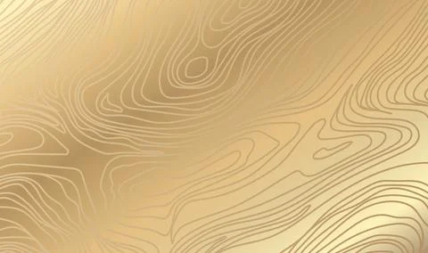 Vector Flat Damascus Golden Background Stock Illustration